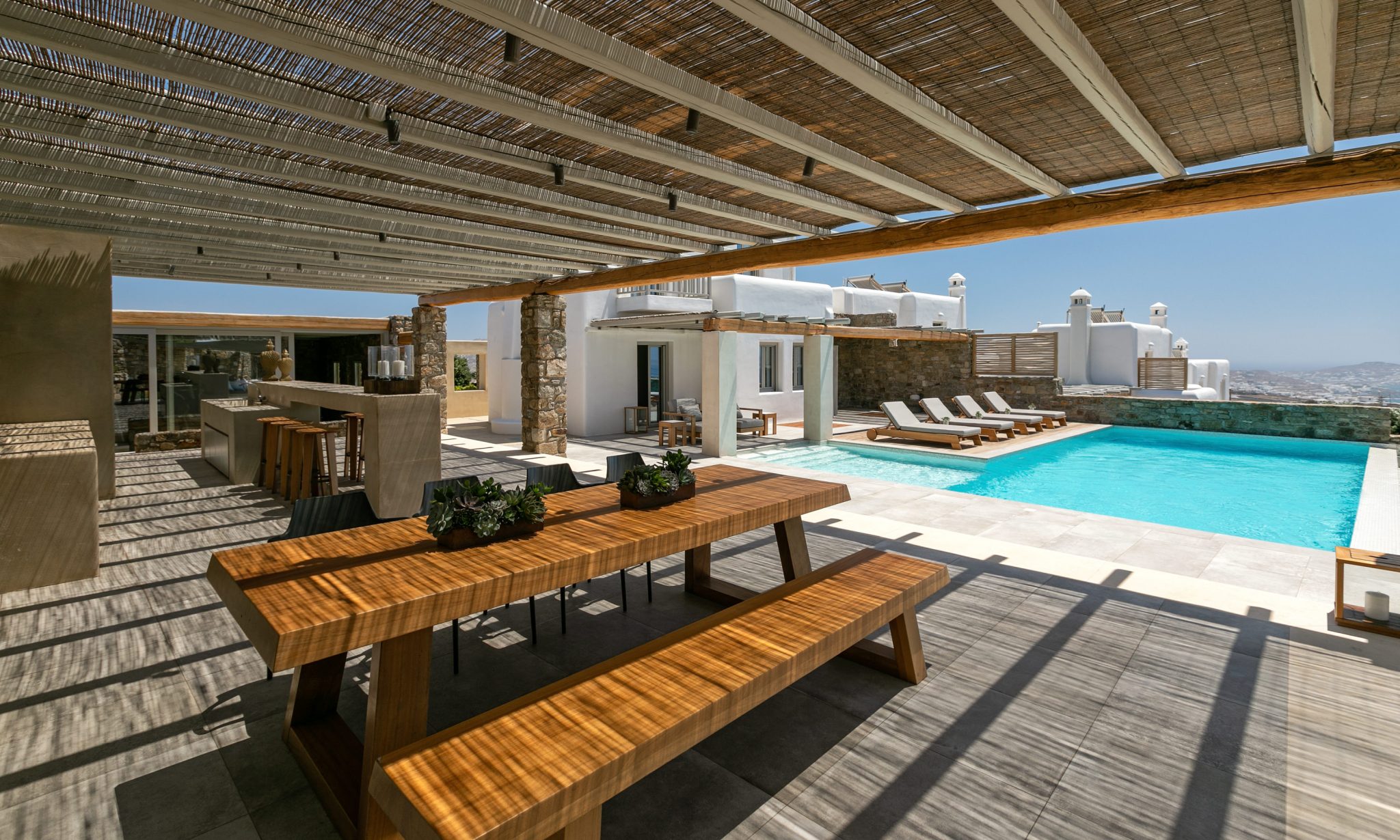 Villa Lumino in Tourlos-mykonos available for rent by Presidence