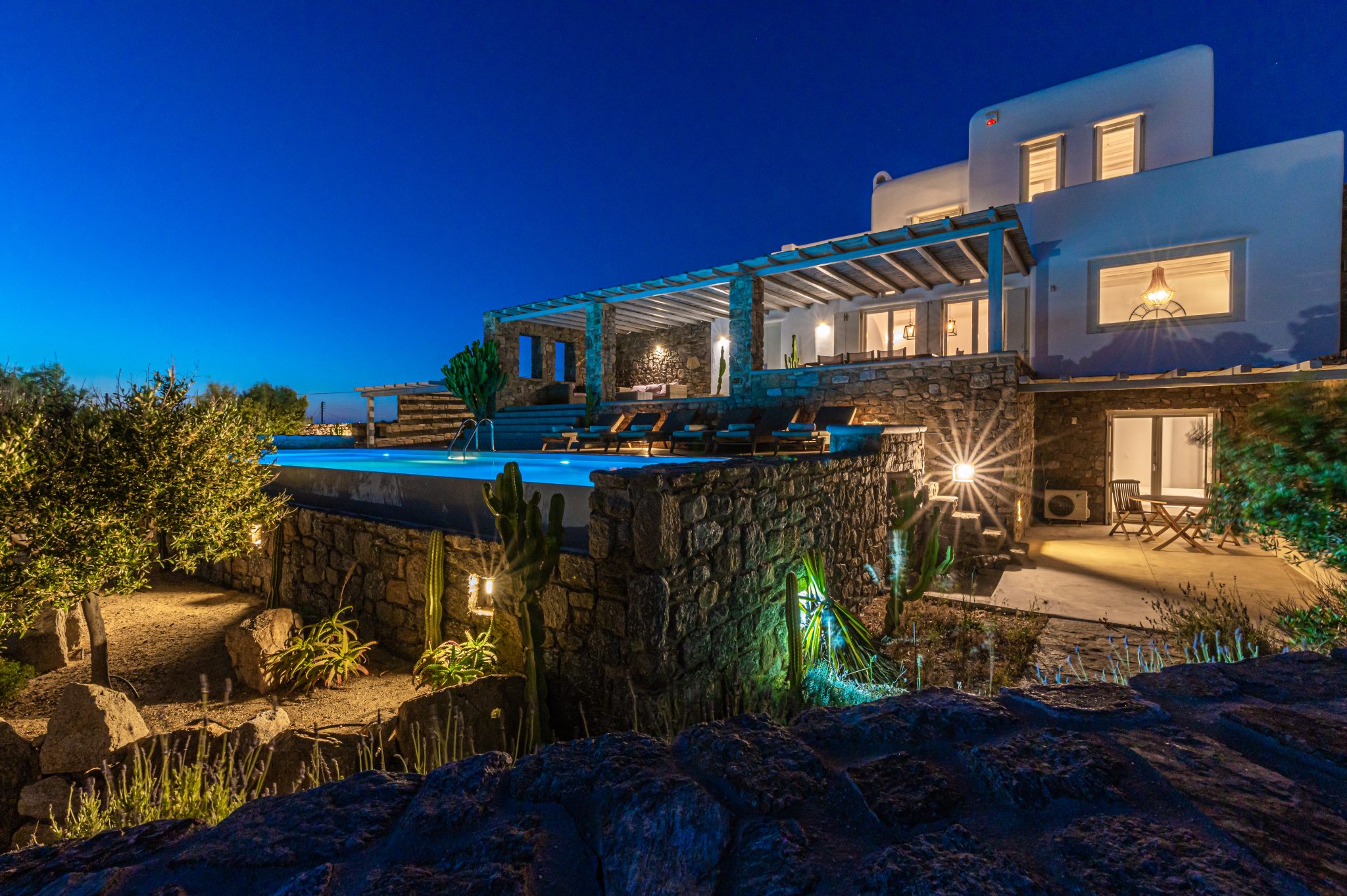 Villa Nocturne in Ornos-mykonos available for rent by Presidence