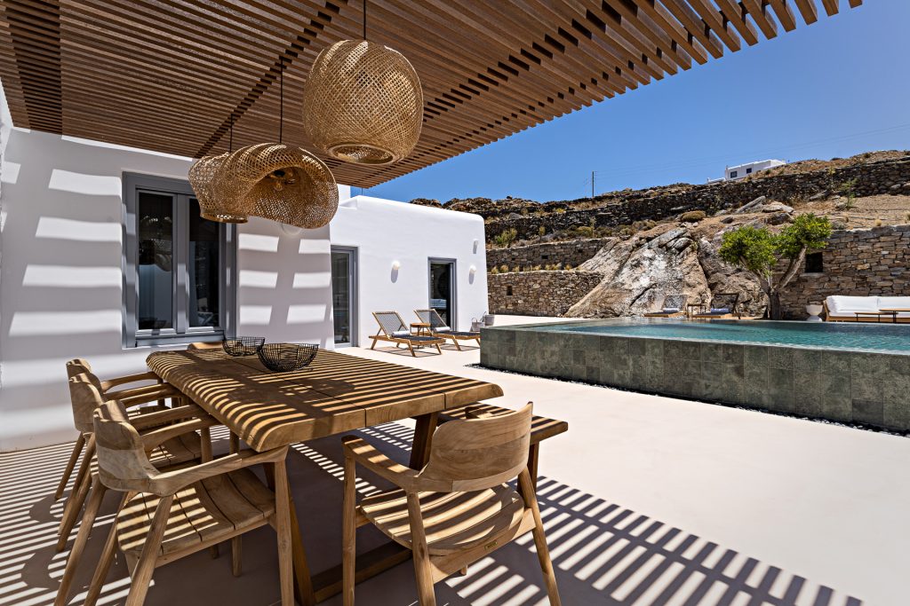 Villa Capelia in Ftelia-mykonos available for rent by Presidence