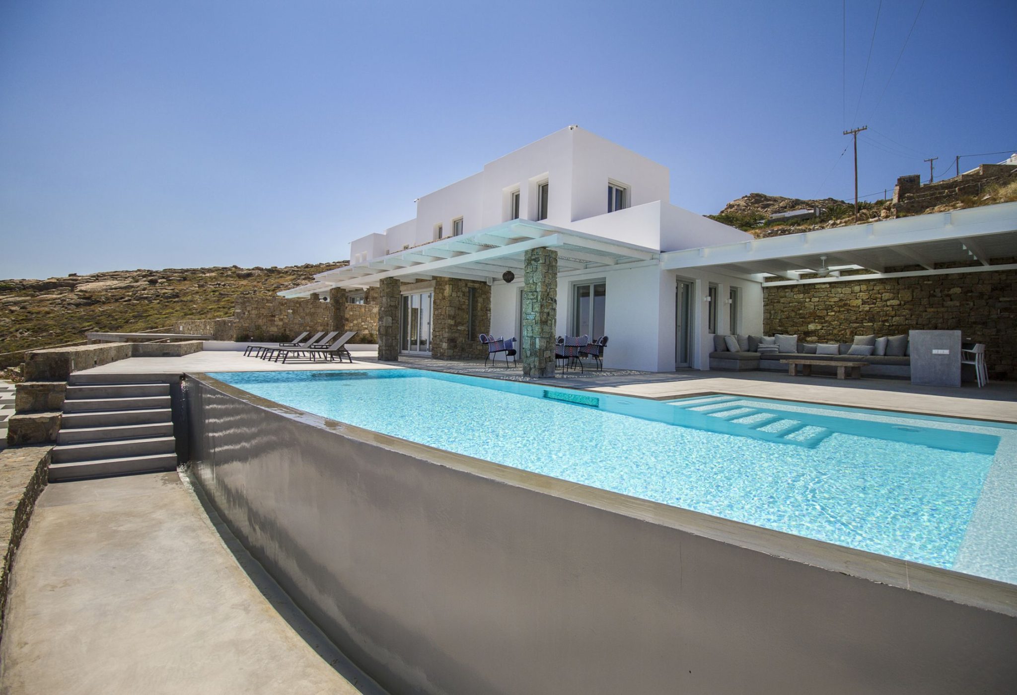 Villa Nora in Elia-mykonos available for rent by Presidence